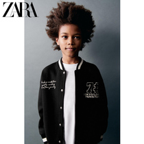 ZARA winter new childbearing boy flocking printed suede pilot jacket jacket 1701764800