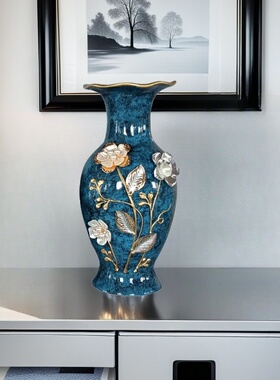 欧式装水陶瓷小花瓶客厅插花
