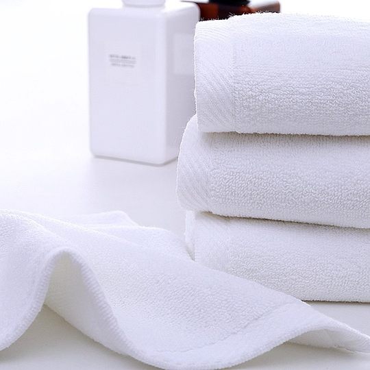 White cotton square towel for hotels, guesthouses and kindergartens only