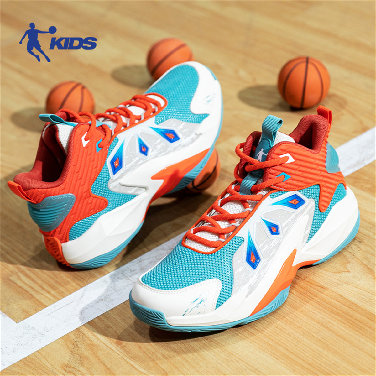 中国乔丹童鞋儿童篮球鞋2024秋季新款中大童防滑减震学生运动鞋男,淘宝优惠券,粉丝福利购,淘宝优惠卷