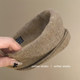 Whale gray~retro suede wide-brimmed headband