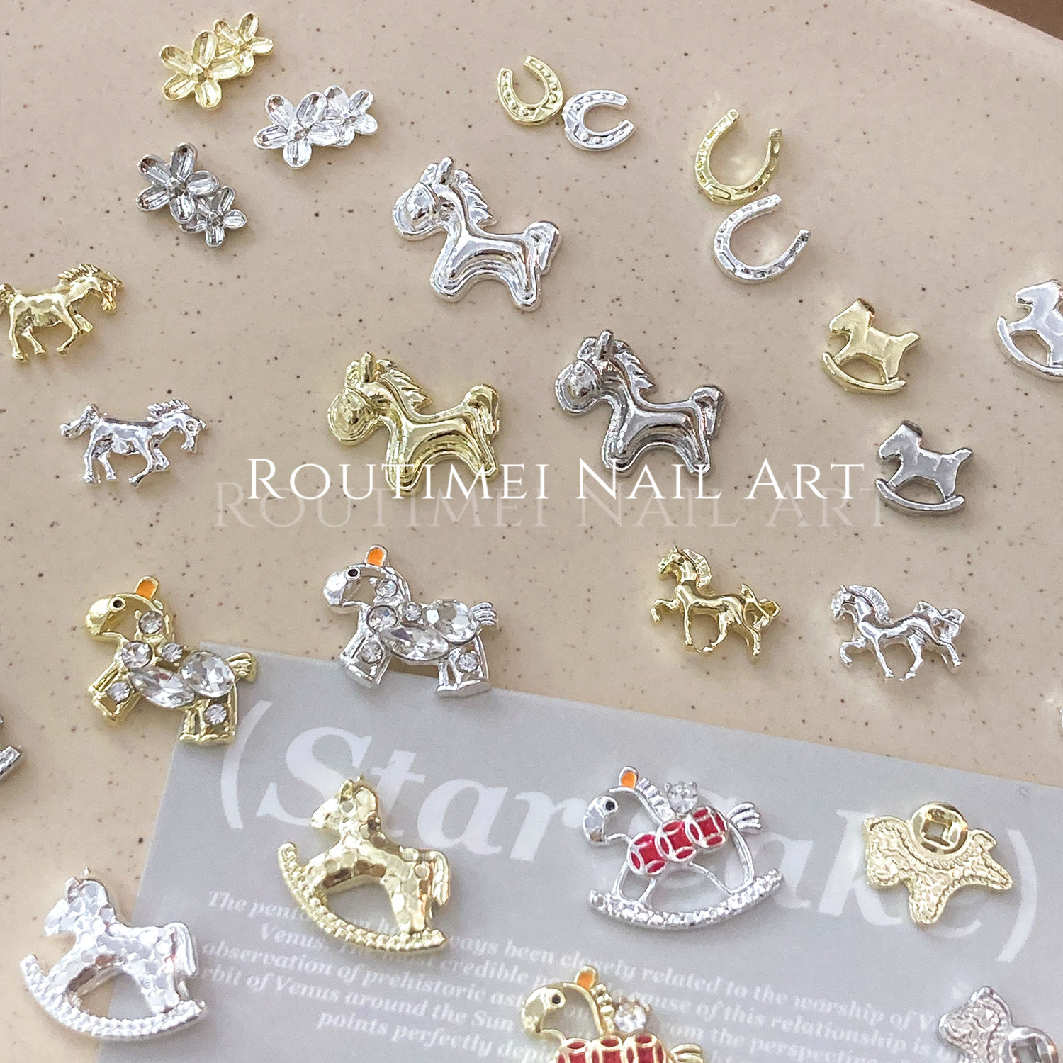 2026新款美甲合金饰品高级百搭小马饰品钻可爱小木马指甲钻饰爆款,淘宝优惠券,粉丝福利购,淘宝优惠卷
