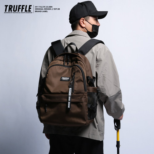 TRUFFLE旅行户外双肩包男大容量书包女中学生2025新款背包大学生 - 图3