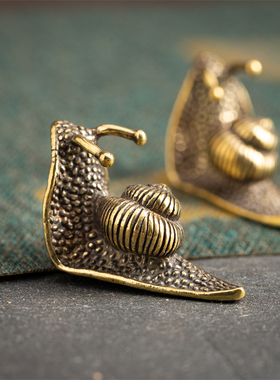 实心桌面蜗牛礼品手把玩件