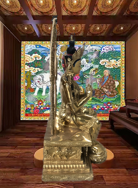 藏传寺庙密宗黄铜保平安