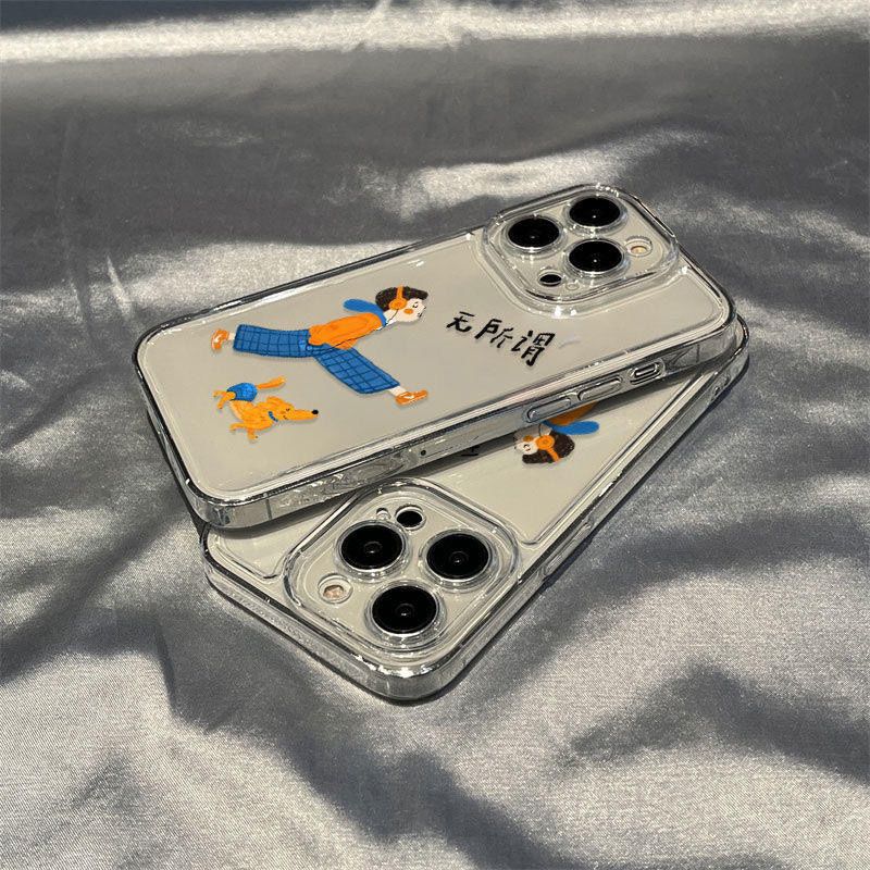 无所谓女孩适用于华为Mate60手机壳麦芒20荣耀Magic5趣味6/V40移动S7Pro - 图3