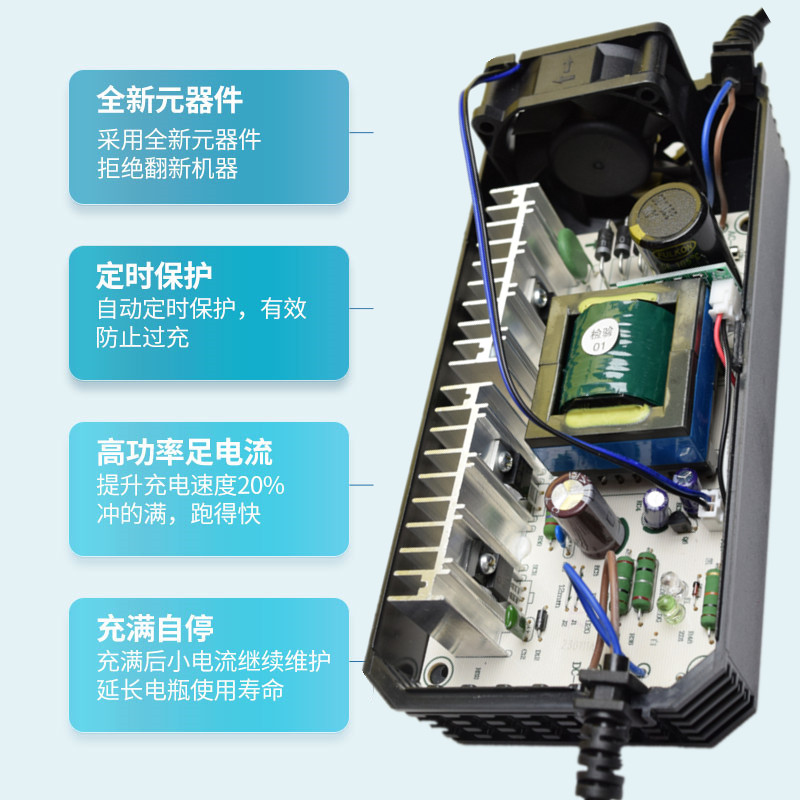 新国标电动车电瓶充电器48v60v伏20ah安雅迪金箭小刀新蕾台铃通用
