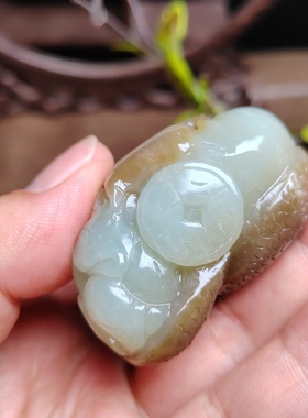 龙手把件且末糖和田玉