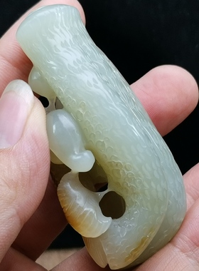 天然手把件抓住机遇新疆和田玉