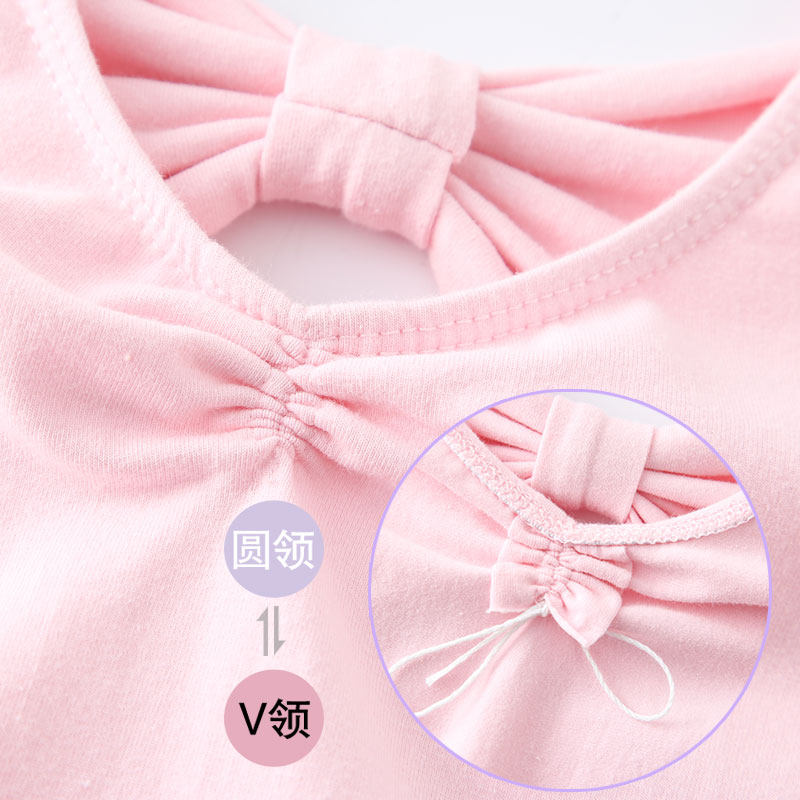 儿童舞蹈服女短袖夏季芭蕾粉色中国女童练功女孩体操考级形体舞裙,淘宝优惠券,粉丝福利购,淘宝优惠卷