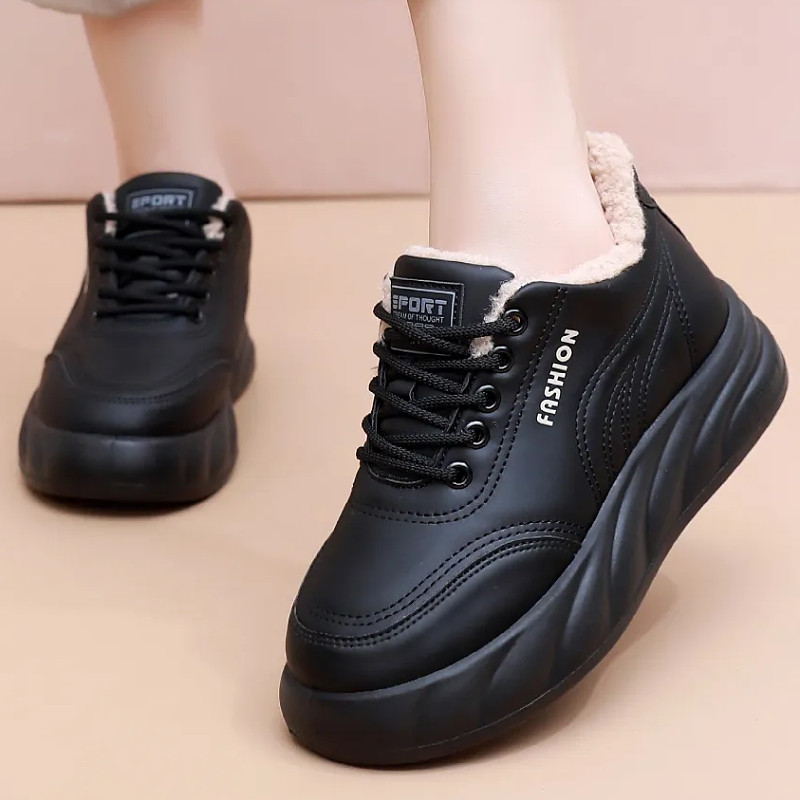 2025新款冬季妈妈棉鞋女加绒保暖棉靴厚底防滑舒适百搭休闲运动鞋,淘宝优惠券,粉丝福利购,淘宝优惠卷