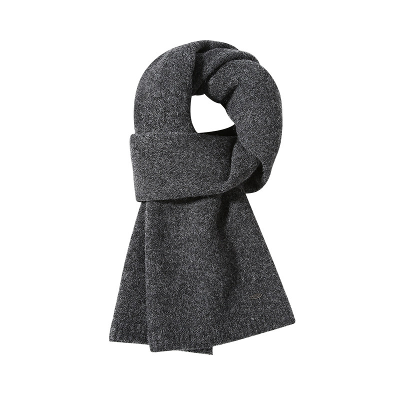 CACUSS绵羊毛围巾男冬季高档商务时尚针织加厚保暖围脖送男友礼物,淘宝优惠券,粉丝福利购,淘宝优惠卷