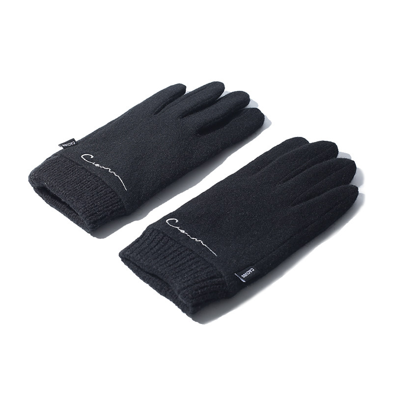 CACUSS保暖手套男士冬季防寒骑行加绒加厚羊毛时尚送礼可触屏防风,淘宝优惠券,粉丝福利购,淘宝优惠卷