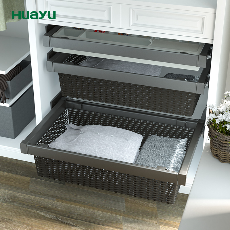 画宇衣柜拉篮衣帽间抽屉式阻尼缓冲伸缩柜内抽拉储物篮收纳篮配件,淘宝优惠券,粉丝福利购,淘宝优惠卷