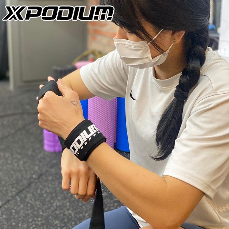 XPODIUM健身护腕缠绕扭伤腕带卧推举重哑铃运动绷带绑带加压防护 - 图0