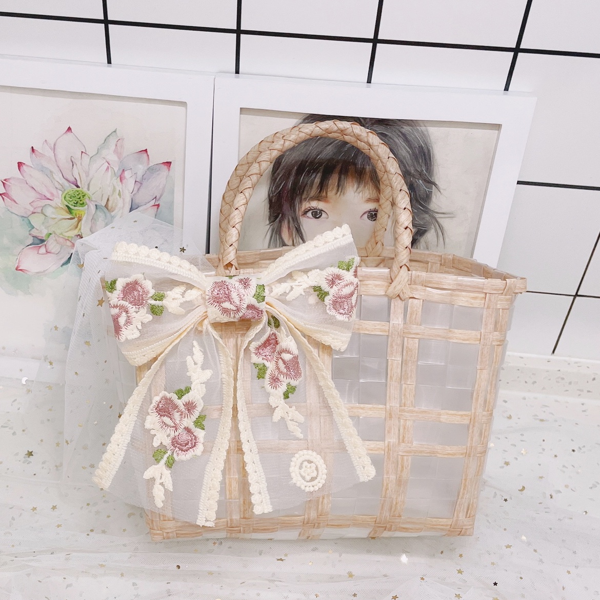 伴手礼女伴娘草编提篮高档结婚订婚生日礼盒小礼品实用走心手提袋 - 图1