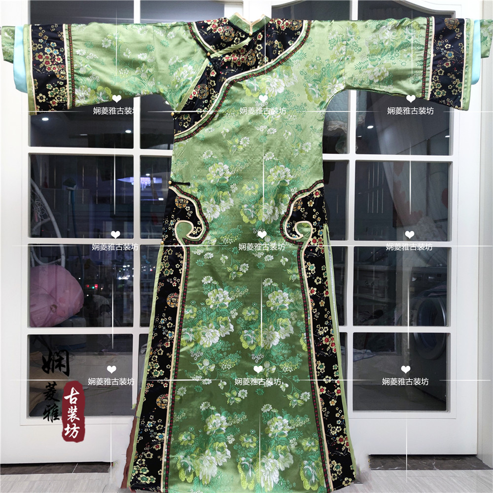 清朝影视古装甄嬛传妃子格格旗装步步惊心皇后宫女演出旗服实物图_虎窝淘