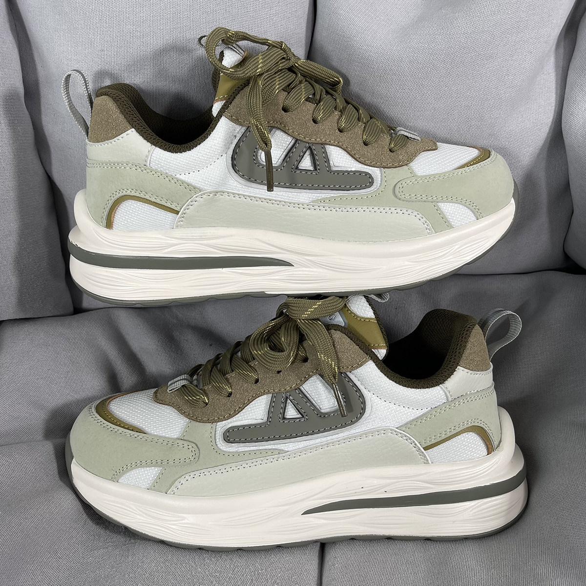 男鞋ins潮流情侣小众网面透气厚底老爹鞋拼色百搭复古运动休闲鞋,淘宝优惠券,粉丝福利购,淘宝优惠卷