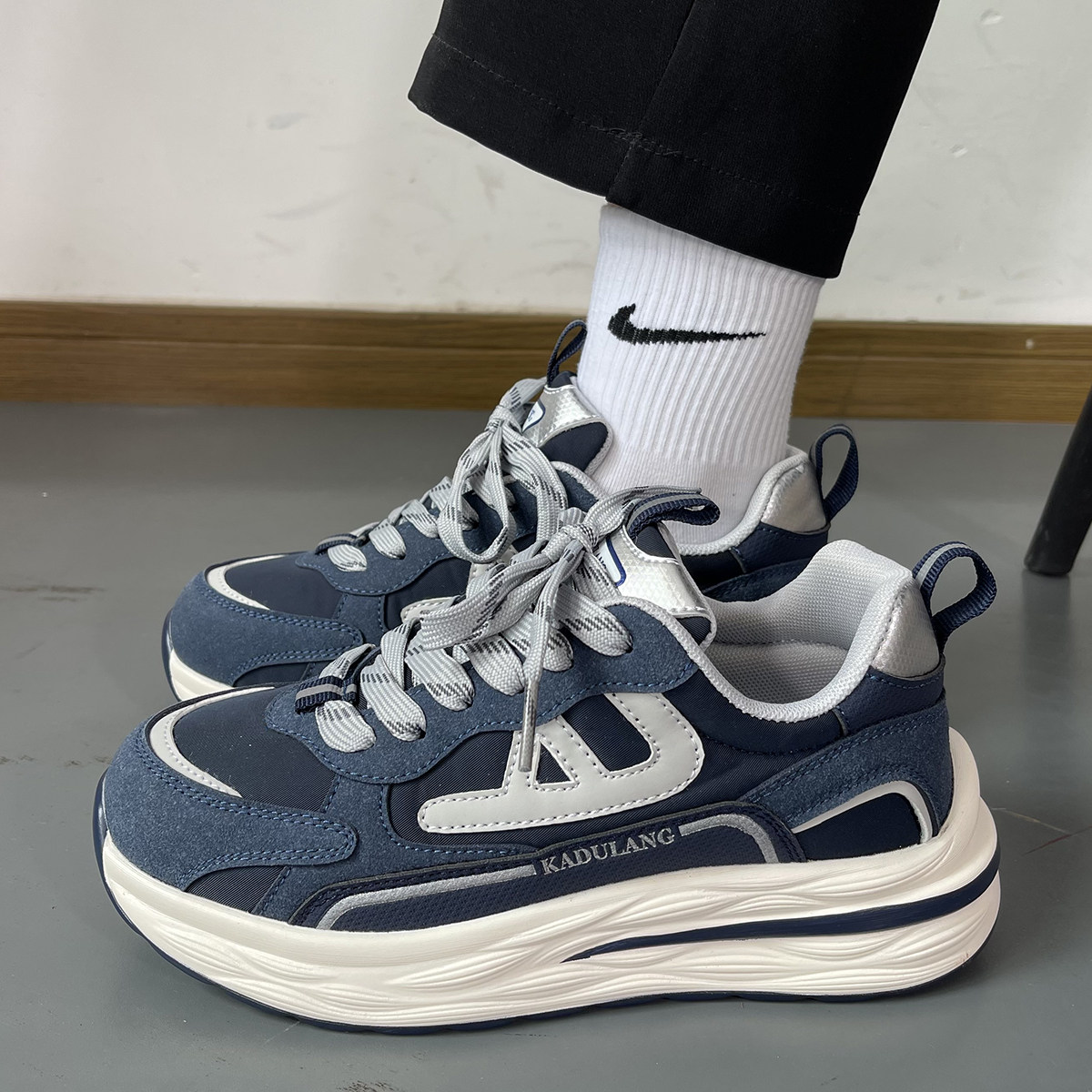 男鞋ins潮流情侣小众网面透气厚底老爹鞋拼色百搭复古运动休闲鞋,淘宝优惠券,粉丝福利购,淘宝优惠卷