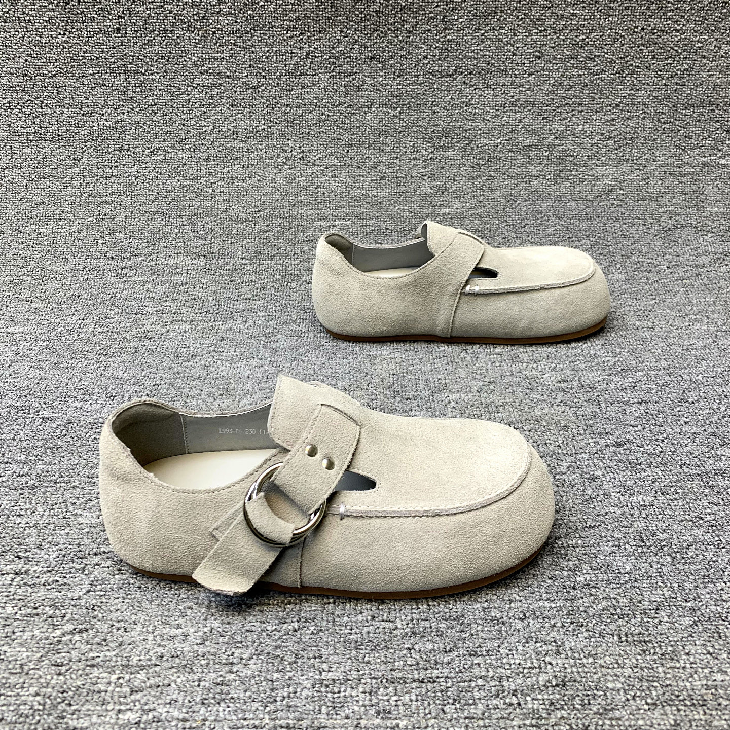 欧洲站女鞋2026春季新款欧货绒皮内增高平底圆头时尚单鞋勃肯鞋女,淘宝优惠券,粉丝福利购,淘宝优惠卷