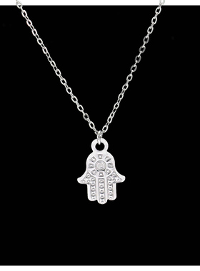 手掌项链女生轻奢小众高级设计感锁骨链2024新款精致不掉色防过敏