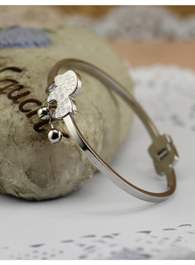 转运钱多多极简生肖羊手镯女2024新款轻奢小众精致闺蜜情侣手饰