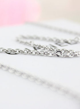 链条 女 项链 单链细链条流苏十字链延长项链珍珠手链材料diy配件