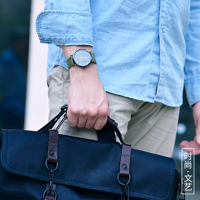 双面尼龙适配精工西铁城帆布表带 zethydum尊致登配件