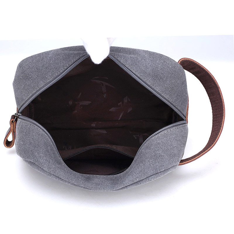 新款手拿包男士休闲帆布复古潮男包 霏梵诚品男士包袋