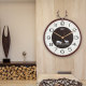 Creative light luxury round wall clock