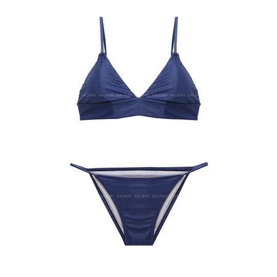 特价韩国性感纯色比基尼小胸聚拢三角分体沙滩度假泳装游泳衣女