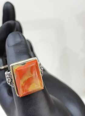 文丽之喜果男女款北票战国红戒指