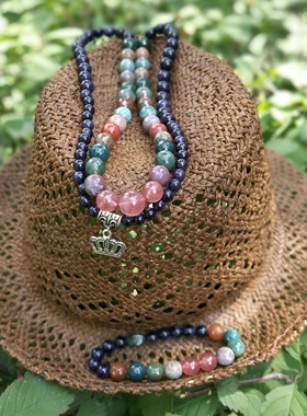 高雅知性文丽之喜果情侣项链手链