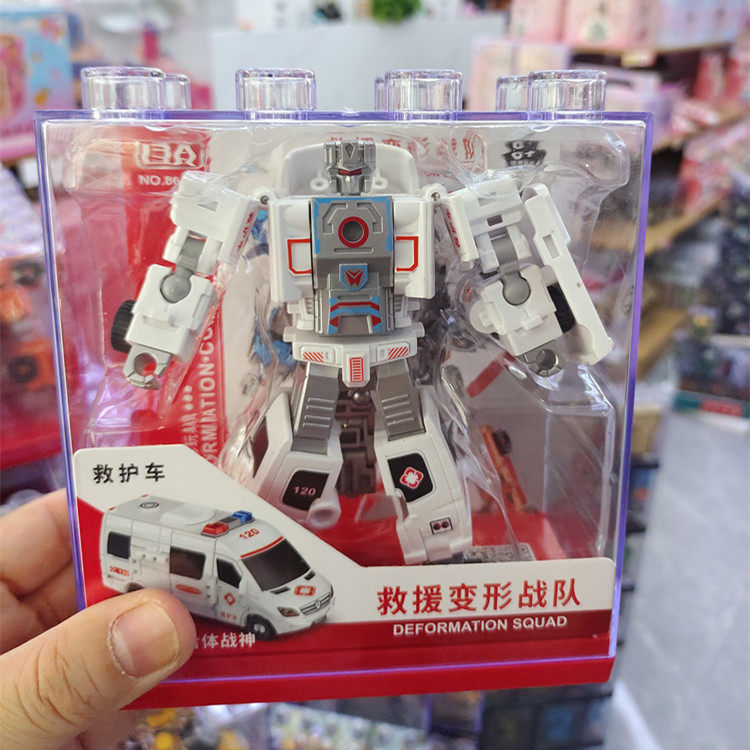 粤星动漫救援变形战队儿童男孩玩具直升机救护车6合体机器人礼物,淘宝优惠券,粉丝福利购,淘宝优惠卷