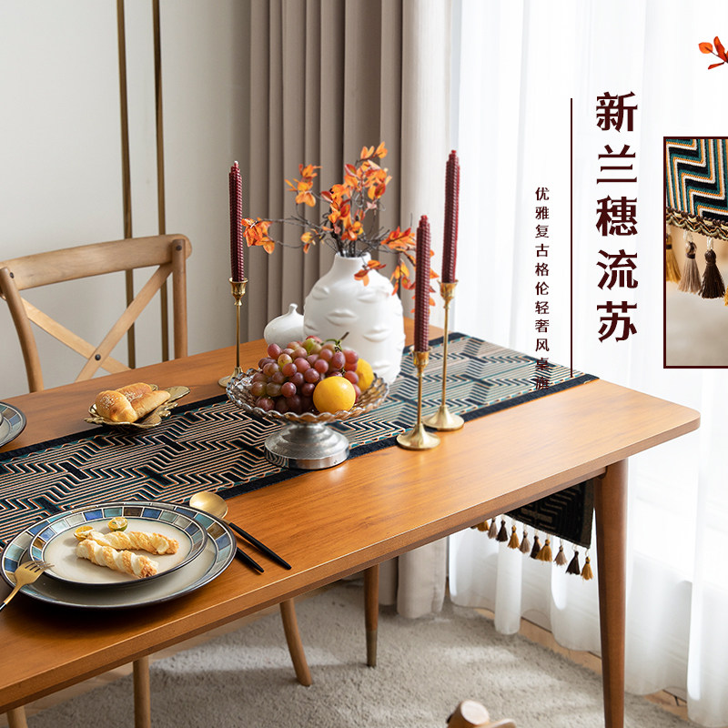 YL茶几桌旗轻奢高端高级感棉麻北欧现代茶桌电视柜美式复古茶席布,淘宝优惠券,粉丝福利购,淘宝优惠卷