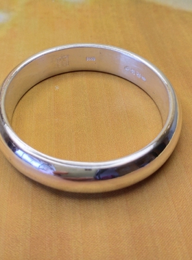 木子王记足银9999抛光泥鳅背手镯