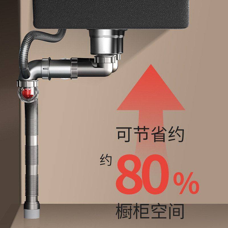 批发新款防堵厨房厨房防臭洗菜水槽下水下水管盆器下水管套组成,淘宝优惠券,粉丝福利购,淘宝优惠卷