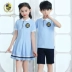 Đồng phục học sinh tiểu học phù hợp với mùa hè quần áo mẫu giáo giáo viên Anh gió mùa hè trẻ em phục vụ lớp hai mảnh - Đồng phục trường học / tùy chỉnh thực hiện