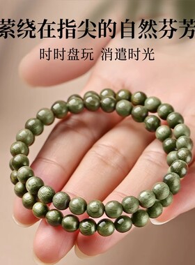 男女绿檀木民族风手串