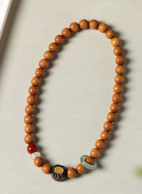 男女巴布亚檀香跑环手串
