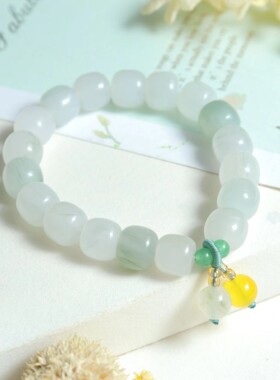 男女天山翠金丝玉手串