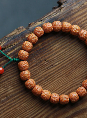 龙鳞纹小金刚菩提子单圈手串