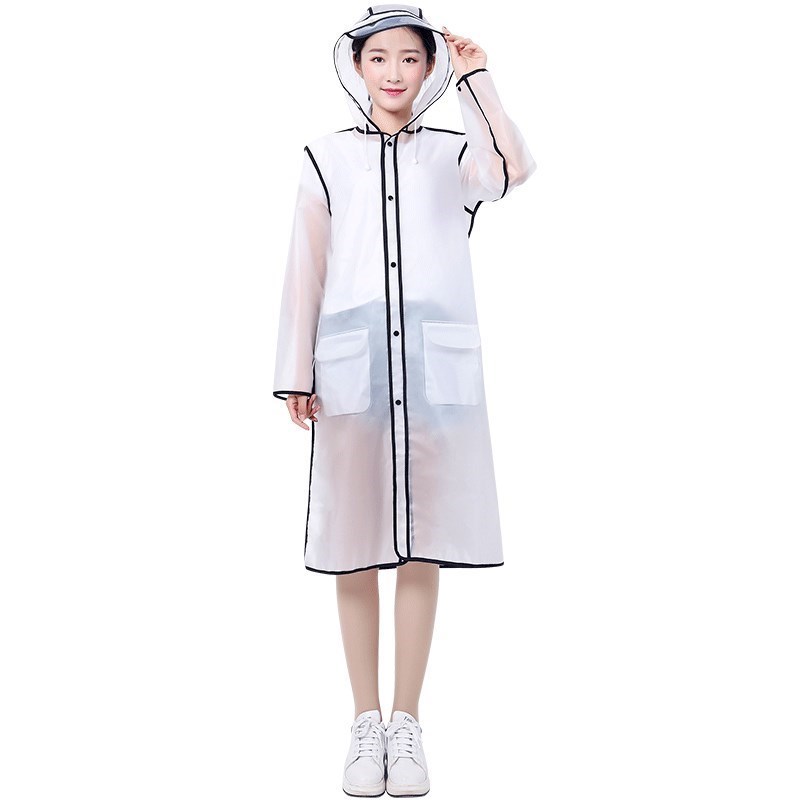 travel transparent raincoat adult men and women suit - 图3