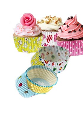 tfbc 100pcs paper cake cup cupcake cases liners muffin kitch