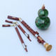 Cloisonné and red sandalwood tube and cucurbit musical instruments for sale