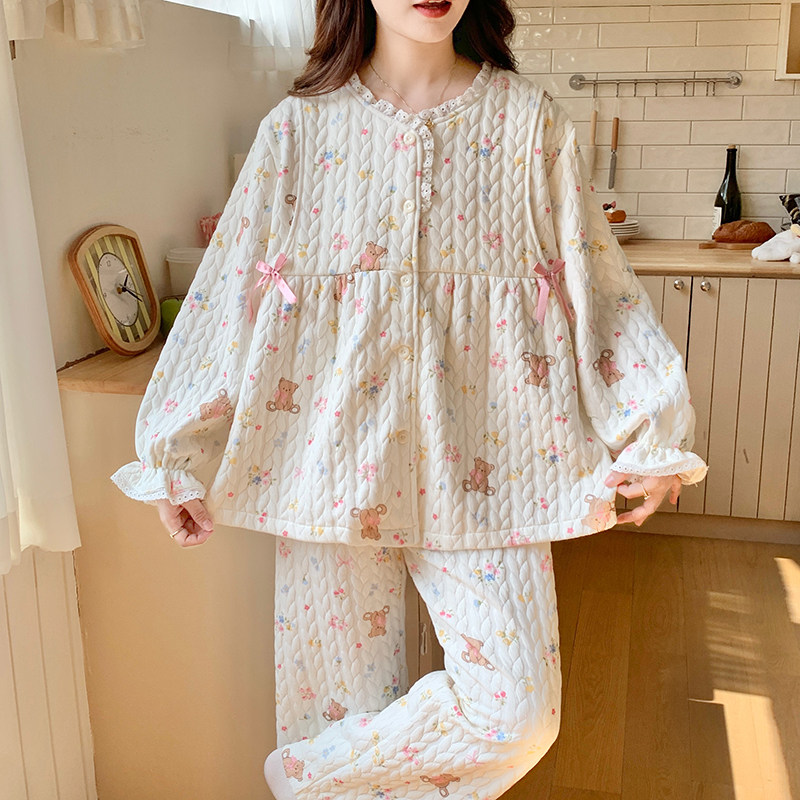 空气棉月子服冬厚款11月份纯棉产后加厚孕妇睡衣秋冬季哺乳喂奶十,淘宝优惠券,粉丝福利购,淘宝优惠卷