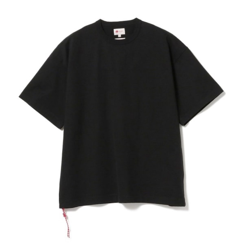 现货日本BEAMS JAPAN日本制红绳男女款纯色短袖T恤 - 图3