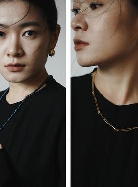 多野镀金女多戴可拆卸毛衣链