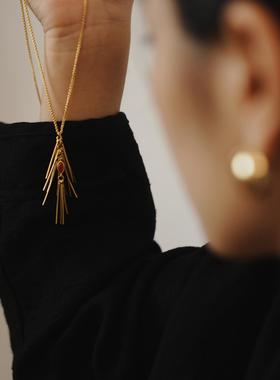 多野镀金女个性时尚毛衣链