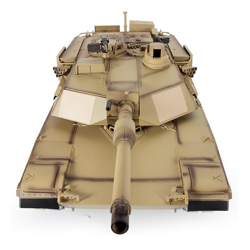 恒龙金属遥控坦克履带式M1A2艾布拉姆斯模型美军越野车可发射对战 - 图0